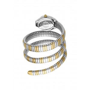 JUST CAVALLI Vortice Ρολόι Snake Δίχρωμο Ανοξείδωτο Ατσάλι Μπρασελέ JC1L415M0065
