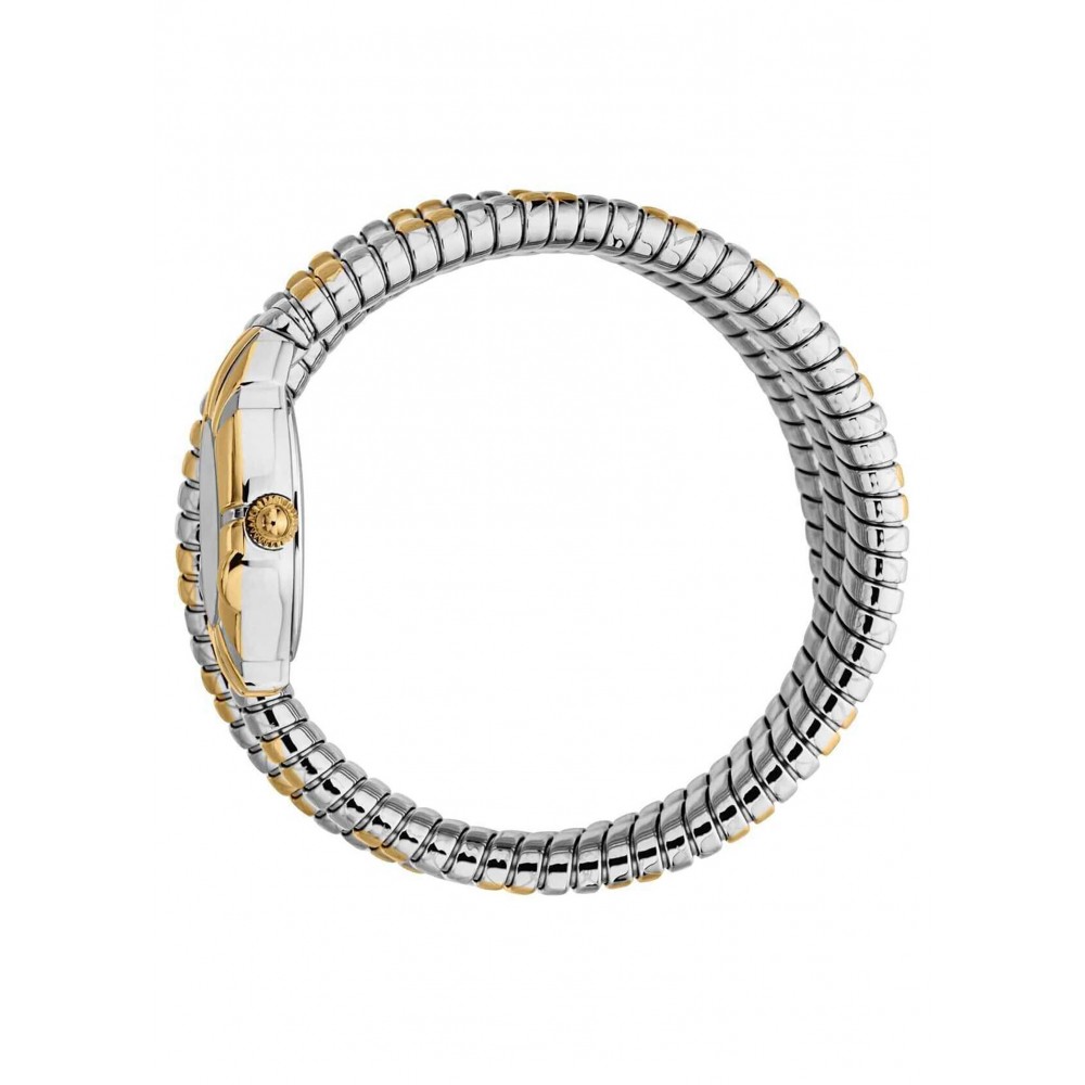 JUST CAVALLI Vortice Ρολόι Snake Δίχρωμο Ανοξείδωτο Ατσάλι Μπρασελέ JC1L415M0065