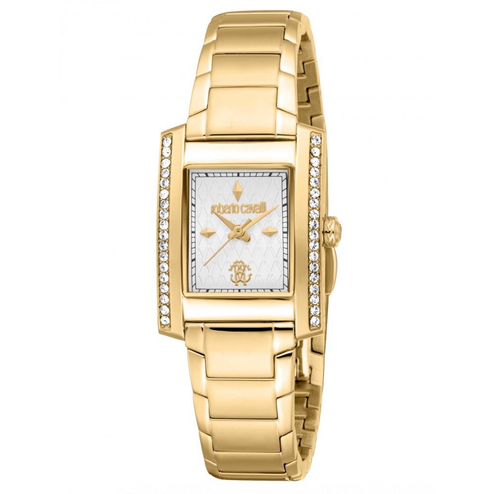ROBERTO CAVALLI Women Gold Gift Set Ρολόι Ανοξείδωτο Ατσάλι Μπρασελέ RC5L120M0055