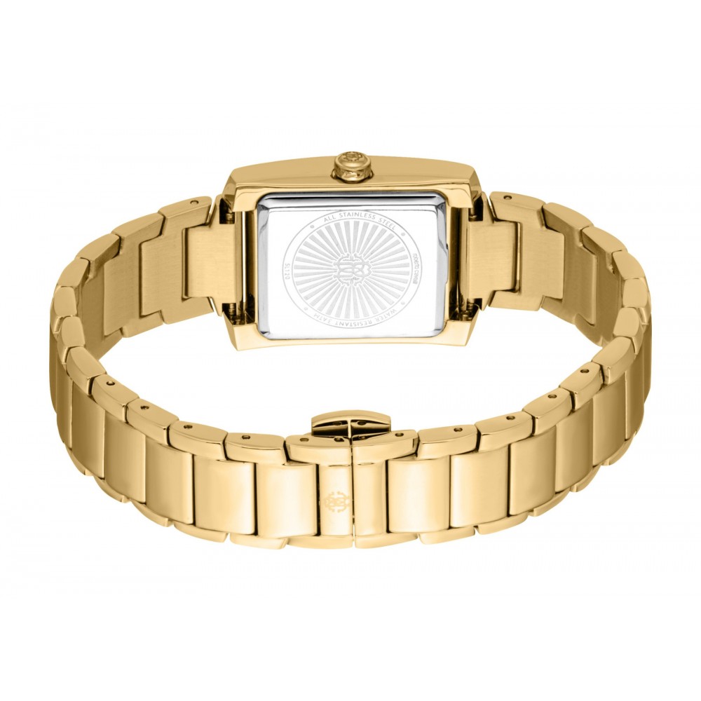 ROBERTO CAVALLI Women Gold Gift Set Ρολόι Ανοξείδωτο Ατσάλι Μπρασελέ RC5L120M0055