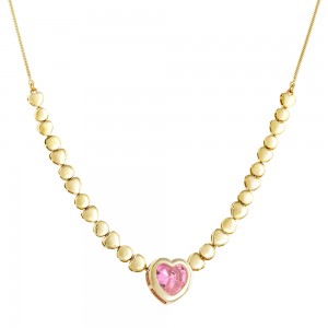 LOISIR KISS  Ladies Necklace Metalic  Gold Plated 01L15-01221 