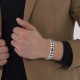 LACOSTE Βραχιόλι Μαύρο/Ασημί Ανοξείδωτο Ατσάλι 2040418