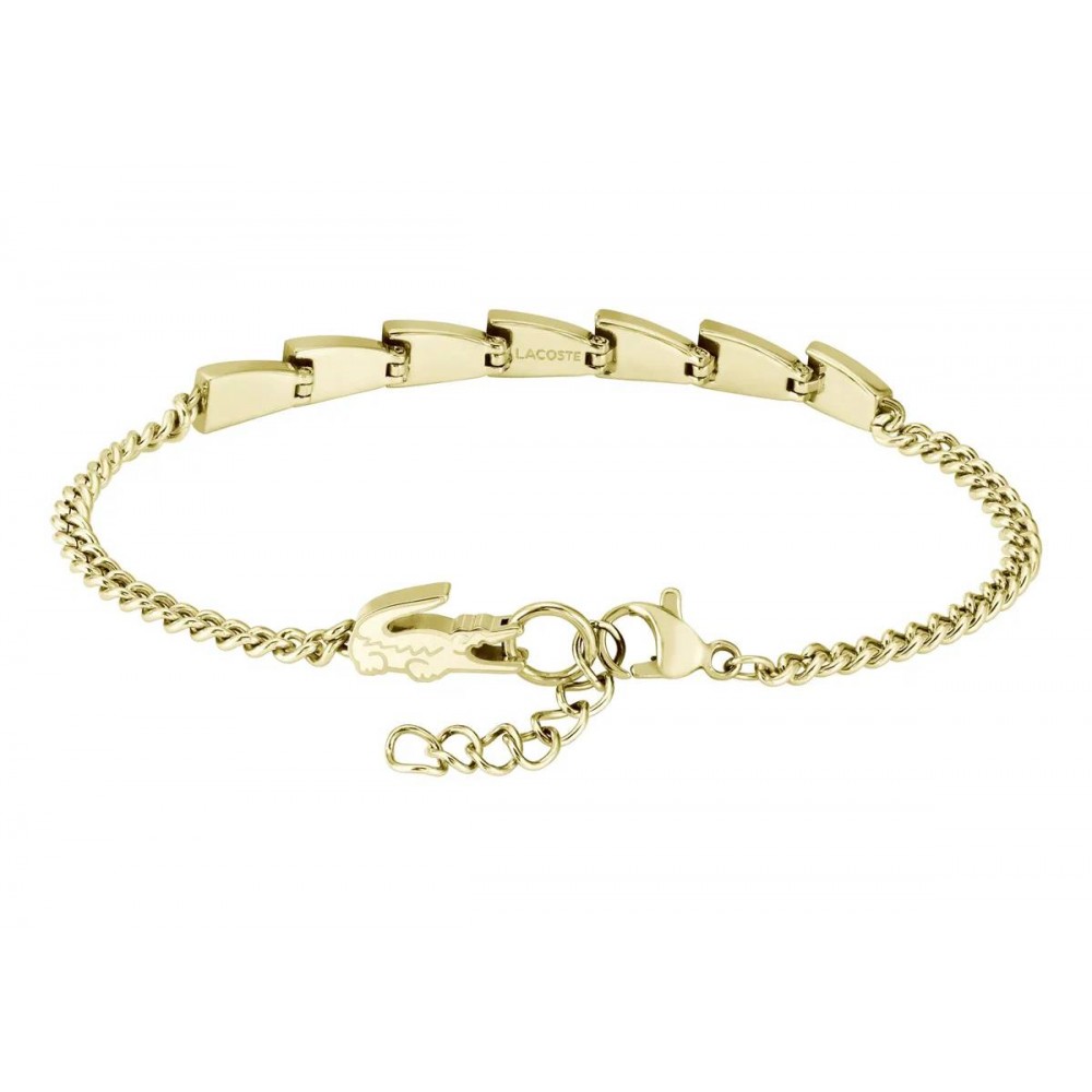 LACOSTE Βραχιόλι Crocodile Επίχρυσο Ανοξείδωτο Ατσάλι 2040582 