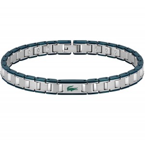 LACOSTE Βραχιόλι Δίχρωμο Ασημί & Πράσινο Ανοξείδωτο Ατσάλι 2040590