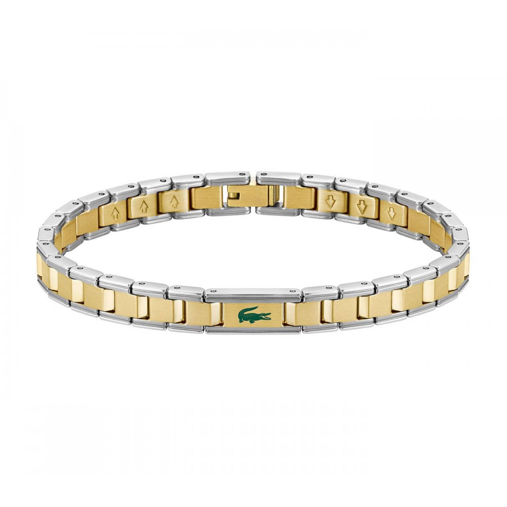 LACOSTE Βραχιόλι Δίχρωμο Χρυσό & Ασημί Ανοξείδωτο Ατσάλι 2040586