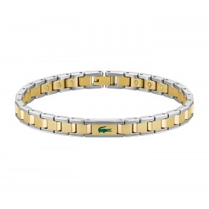 LACOSTE Βραχιόλι Δίχρωμο Χρυσό & Ασημί Ανοξείδωτο Ατσάλι 2040586