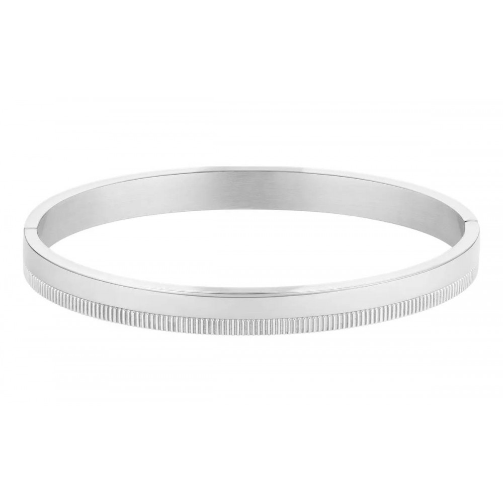 LACOSTE Βραχιόλι Χειροπέδα Crocodile Ασημί Ανοξείδωτο Ατσάλι 2040617