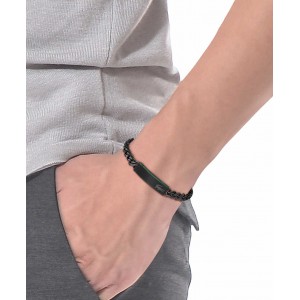 LACOSTE Baseline Βραχιόλι Μαύρο Ανοξείδωτο Ατσάλι 2040082