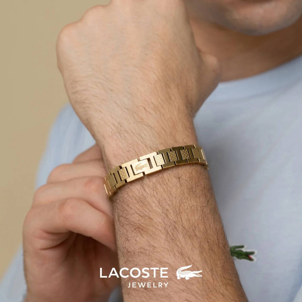 LACOSTE Βραχιόλι Χρυσό Ανοξείδωτο Ατσάλι 2040120