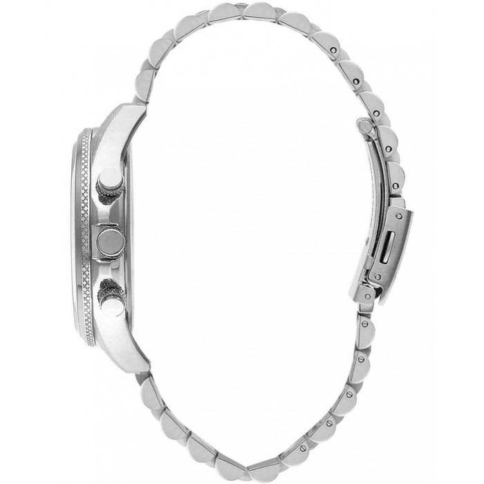 LEE COOPER Ανδρικό Ρολόι Multifunction Aσημί Ανοξείδωτο Ατσάλι LC07852.370