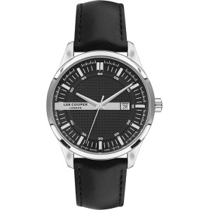 LEE COOPER Men's Watch Black Leather Strap LC07269.361