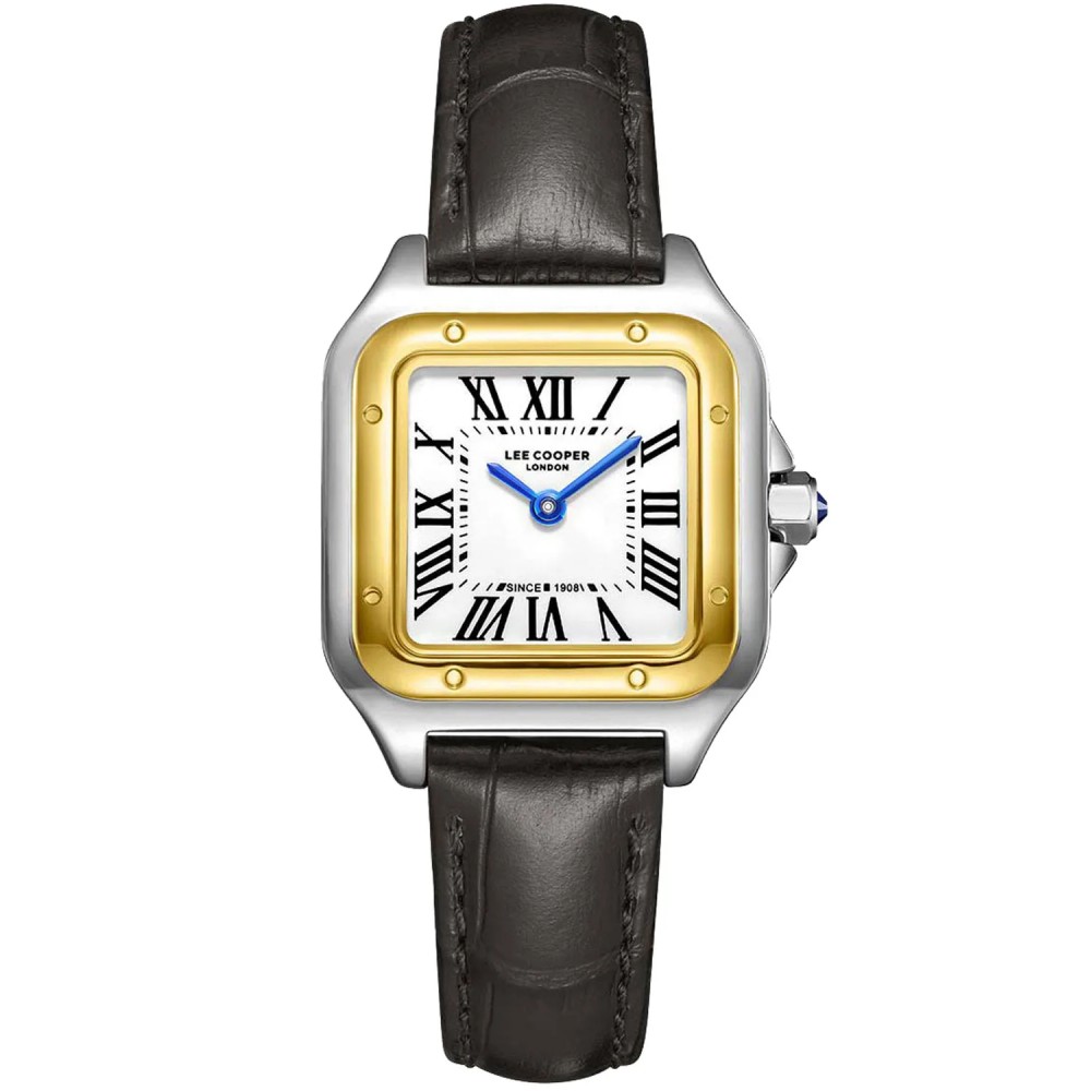 LEE COOPER Γυναικείο Ρολόι Vintage Μαύρο δερμάτινο λουρί LC08191.231