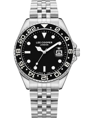 LEE COOPER Ανδρικό Ρολόι Aσημί Ανοξείδωτο Ατσάλι LC08142.350