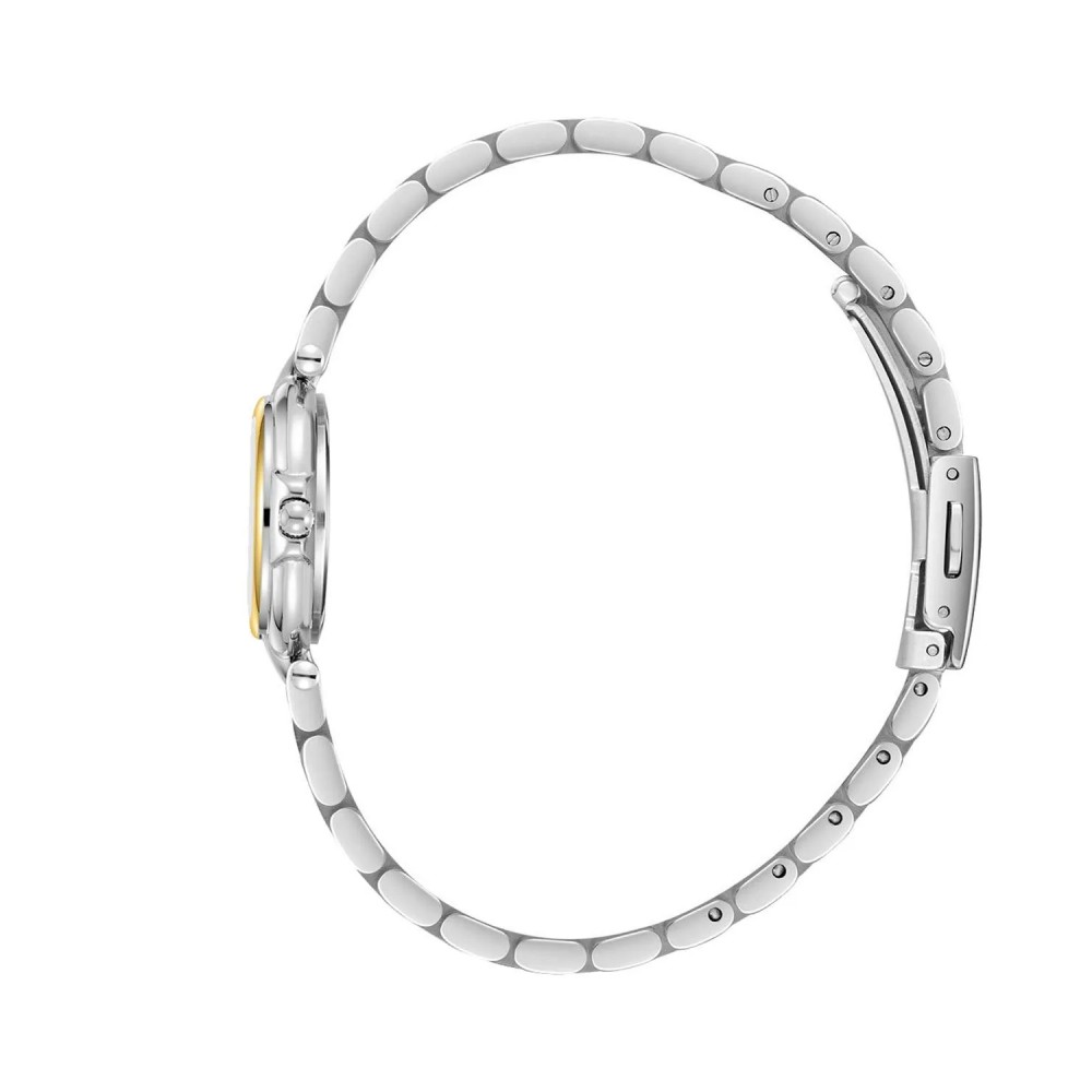 LEE COOPER Γυναικείο Ρολόι Vintage Ασημί/Επίχρυσο Ανοξείδωτο Ατσάλι LC08206.260