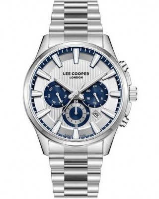 LEE COOPER Ανδρικό Ρολόι Aσημί Ανοξείδωτο Ατσάλι LC08216.330