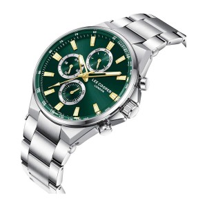 LEE COOPER Ανδρικό Ρολόι  Aσημί Ανοξείδωτο Ατσάλι LC08219.370