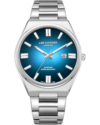 LEE COOPER Ανδρικό Ρολόι Aσημί Ανοξείδωτο Ατσάλι LC08262.380