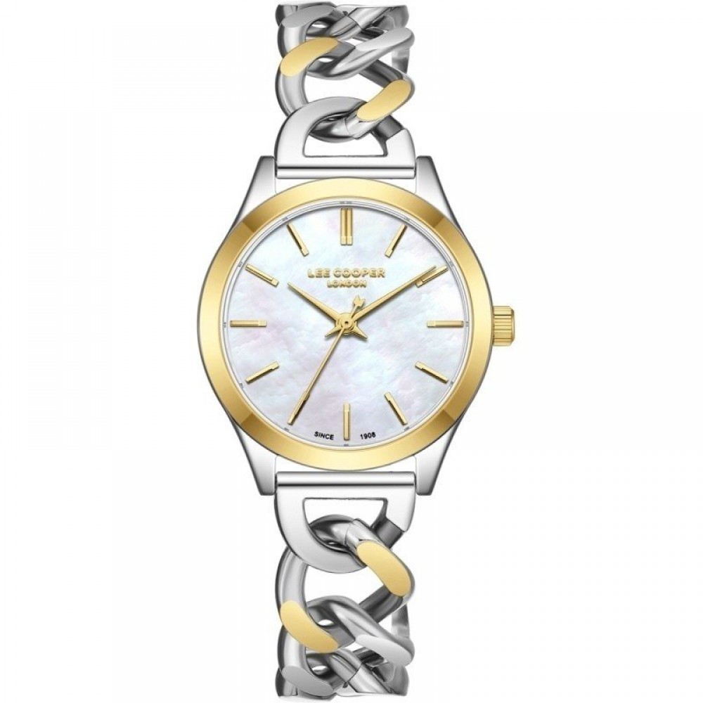 LEE COOPER Γυναικείο Ρολόι Δίχρωμο Ανοξείδωτο Ατσάλι Gift Set LC08291.220