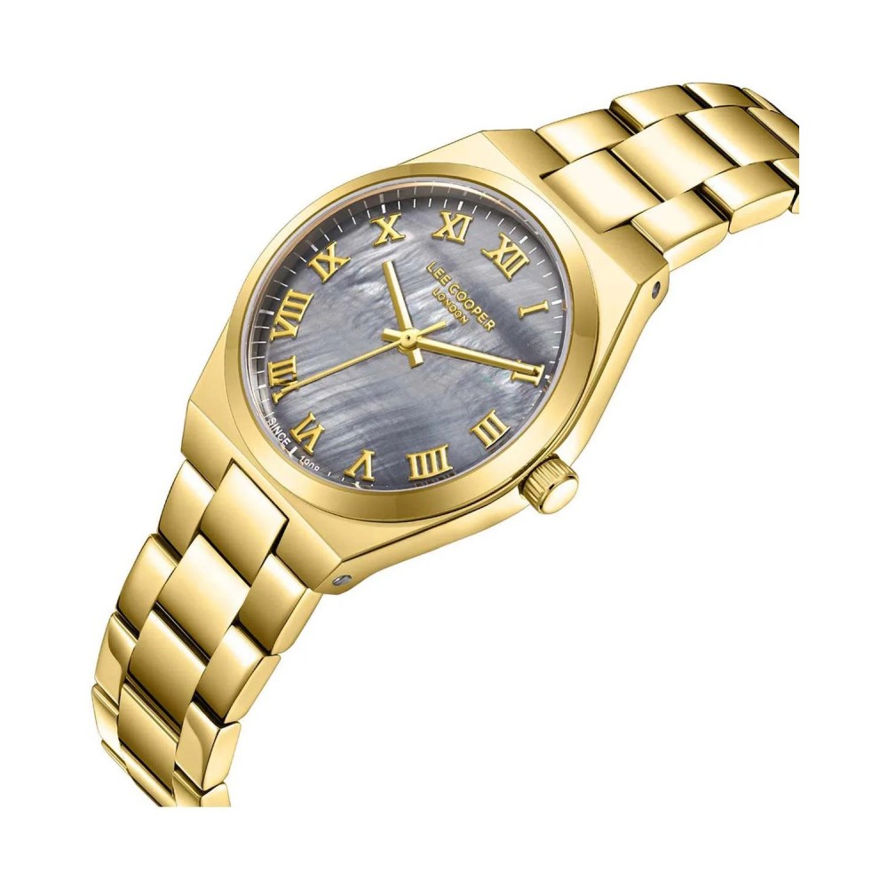 LEE COOPER Γυναικείο Ρολόι Επίχρυσο Ανοξείδωτο Ατσάλι LC08298.160