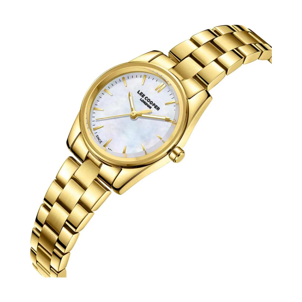 LEE COOPER Γυναικείο Ρολόι Επίχρυσο Ανοξείδωτο Ατσάλι LC08299.120