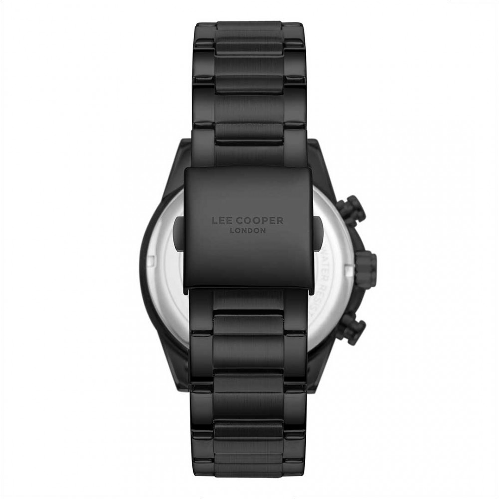 LEE COOPER Ανδρικό Ρολόι Μαύρο Ανοξείδωτο Ατσάλι LC08305.600