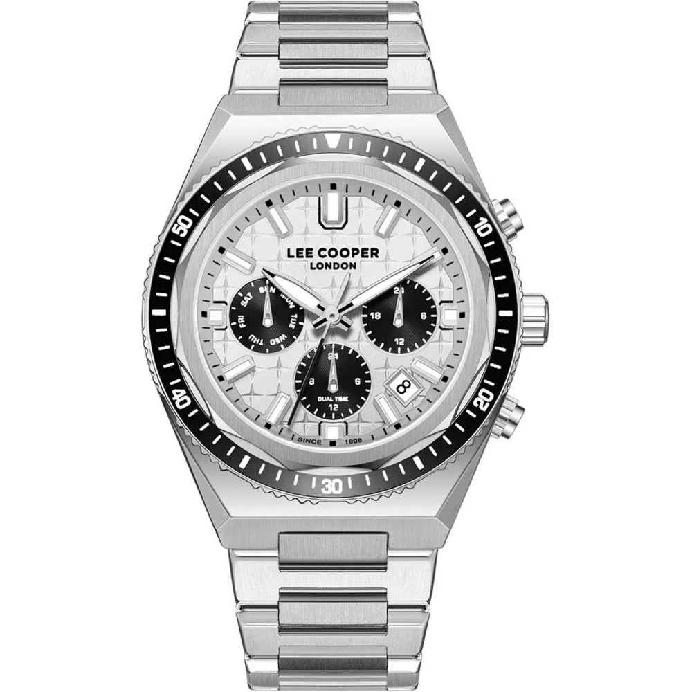 LEE COOPER Ανδρικό Ρολόι  Aσημί Ανοξείδωτο Ατσάλι LC08317.330