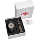 LEE COOPER Ανδρικό Ρολόι Γκρι Ανοξείδωτο Ατσάλι Gift Set LC08318.060