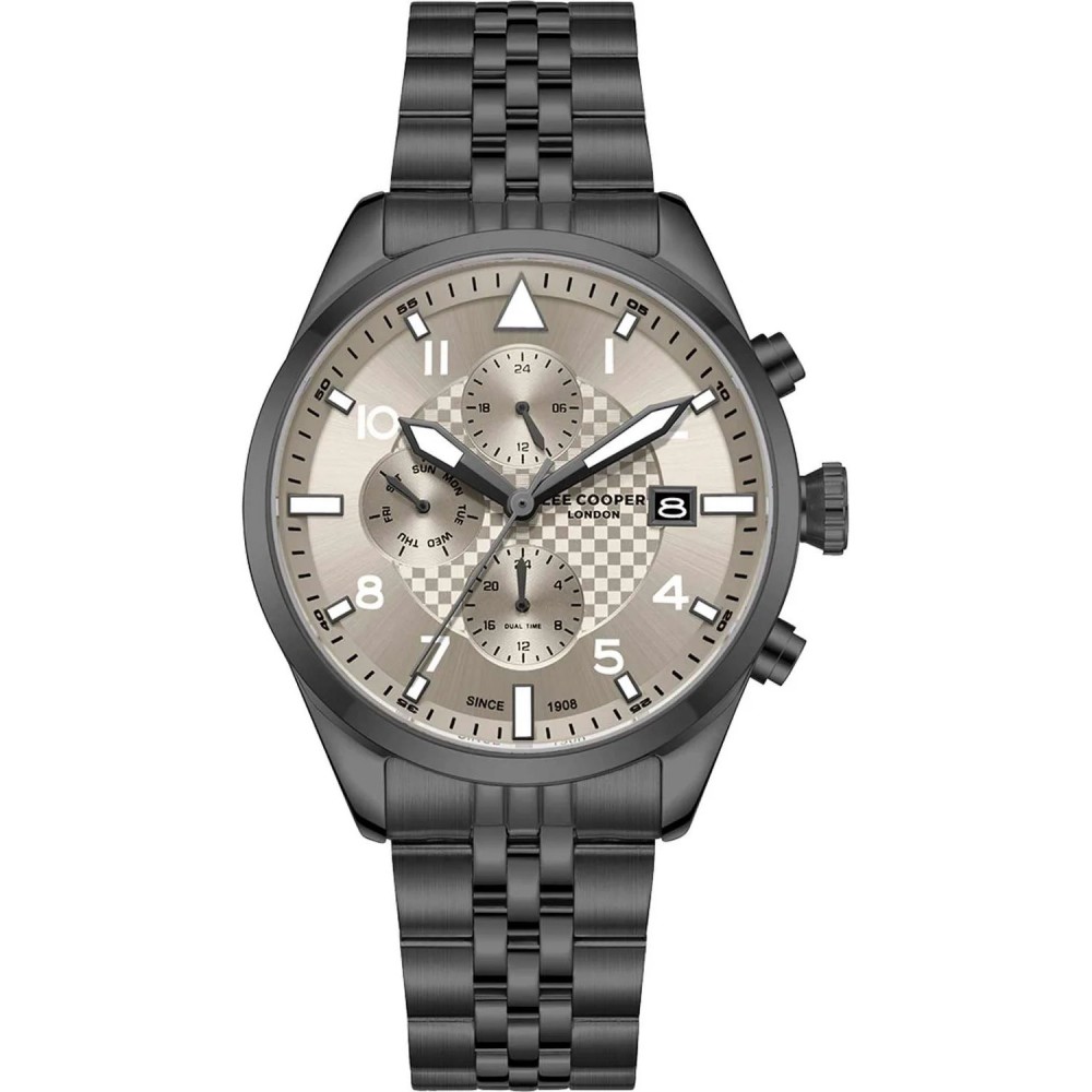 LEE COOPER Ανδρικό Ρολόι Γκρι Ανοξείδωτο Ατσάλι Gift Set LC08318.060