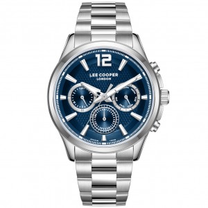 LEE COOPER Ανδρικό Ρολόι Aσημί Ανοξείδωτο Ατσάλι LC08396.390