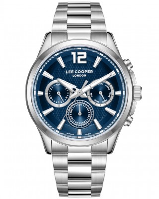 LEE COOPER Ανδρικό Ρολόι Aσημί Ανοξείδωτο Ατσάλι LC08396.390