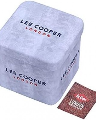 LEE COOPER Ανδρικό Ρολόι Aσημί Ανοξείδωτο Ατσάλι LC08142.350