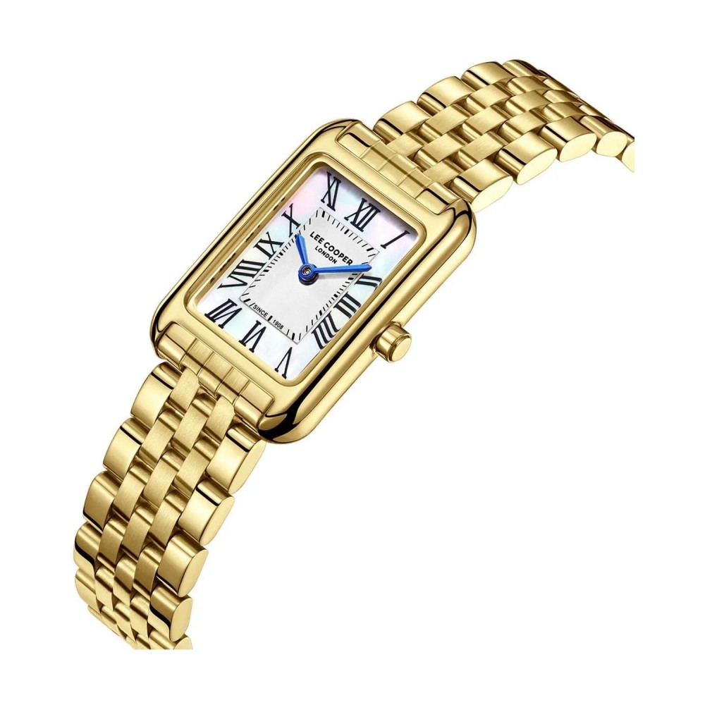 LEE COOPER Γυναικείο Ρολόι Επίχρυσο Ανοξείδωτο Ατσάλι LC08135.120
