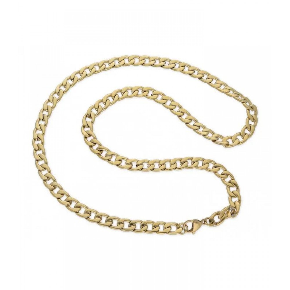 LISKA Κολιέ Aλυσίδα Επίχρυσο Ανοξείδωτο Ατσάλι 847CD135-D