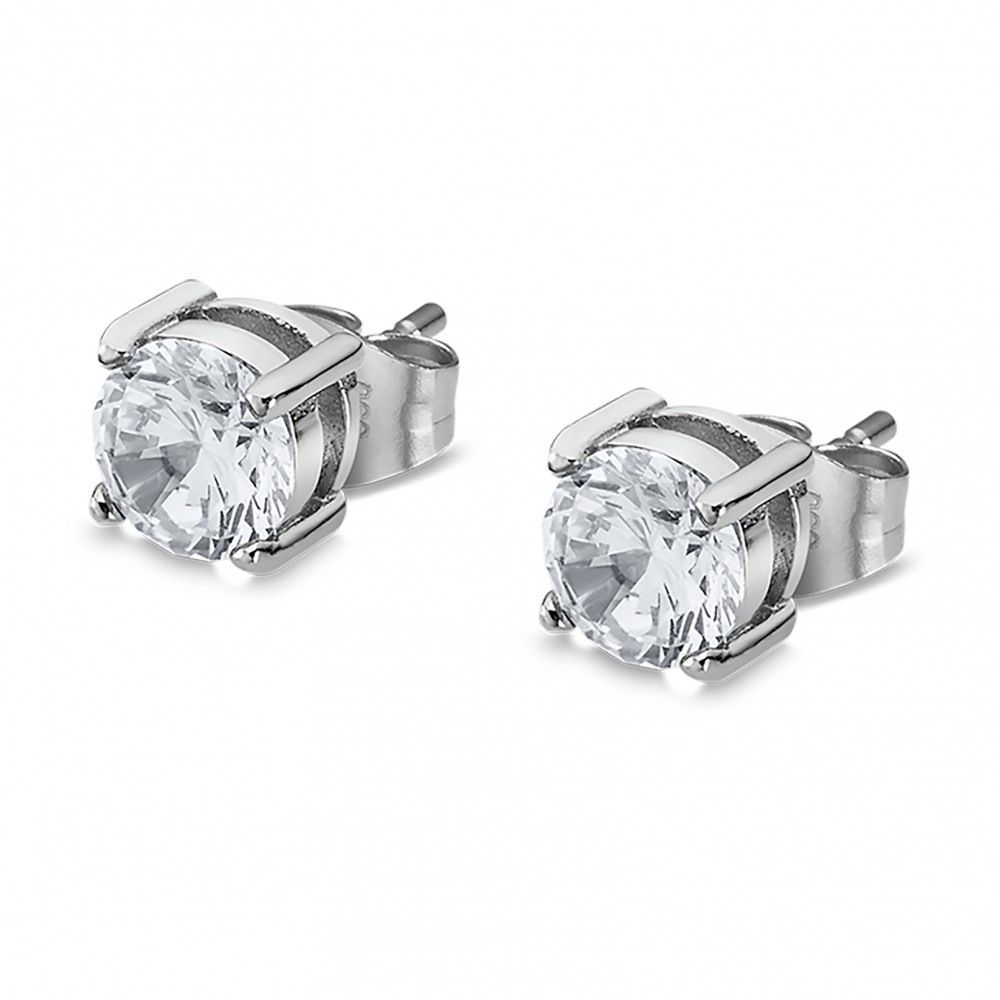 LOTUS Ανδρικά Σκουλαρίκια Καρφωτά Λευκό Κρύσταλλο ανοξείδωτο ατσάλι LS2167-4/1