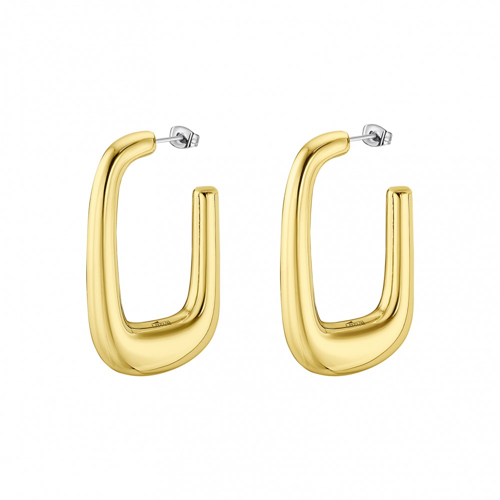 LOTUS Σκουλαρίκια Κρίκοι Χρυσό Ανοξείδωτο Ατσάλι LS2412-4/2