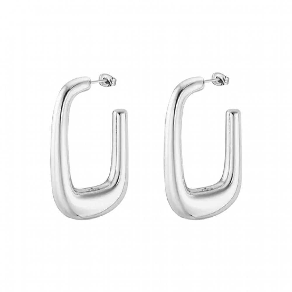 LOTUS Σκουλαρίκια Κρίκοι Ασημί Ανοξείδωτο Ατσάλι LS2412-4/1