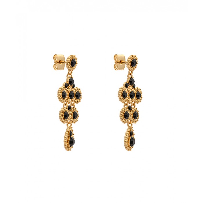 Lily and Rose Σκουλαρίκια Petite Kate Jet ορείχαλκος πέτρες Swarovski Lily and Rose Σκουλαρίκια Petite Kate Jet ορείχαλκος πέτρες Swarovski