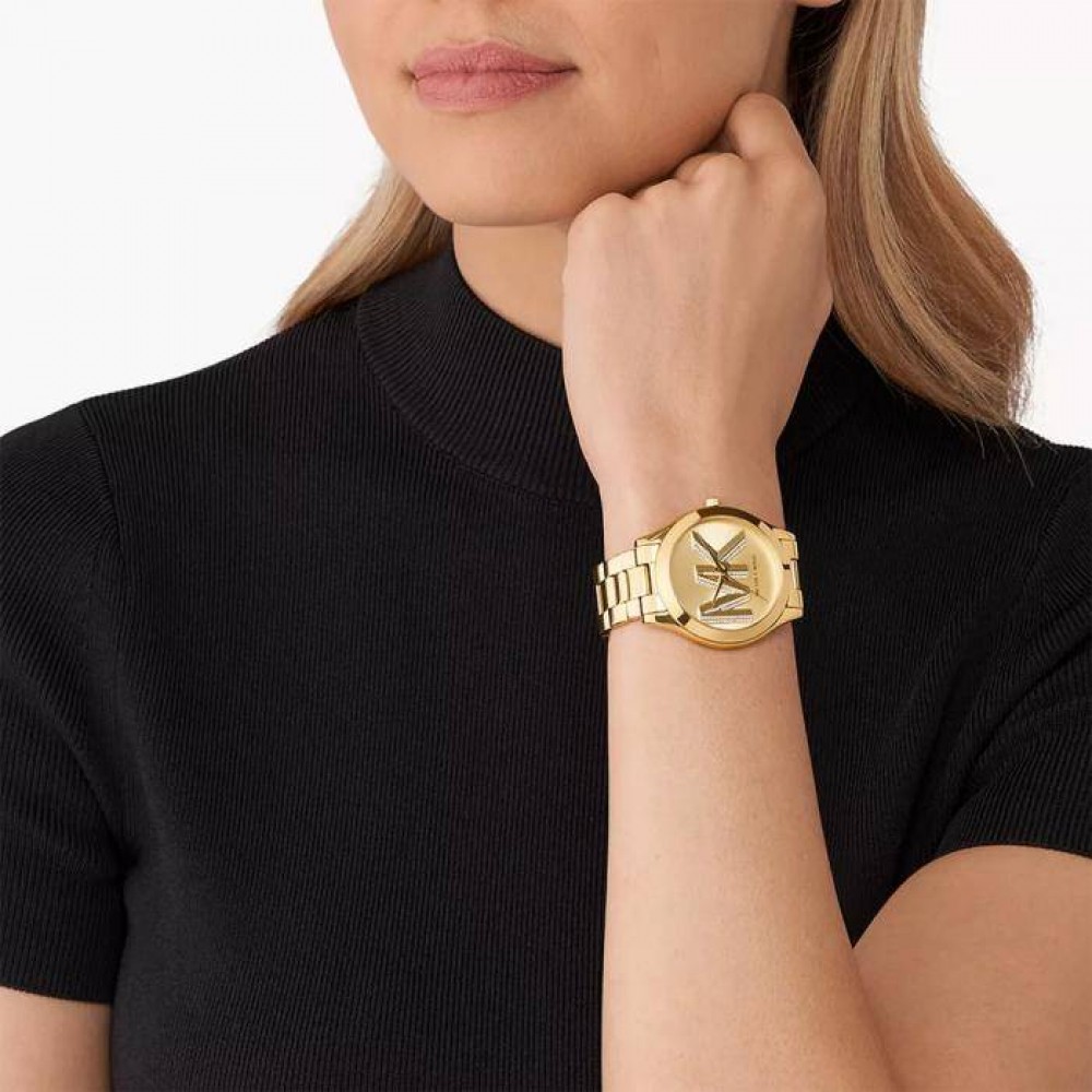 MICHAEL KORS ΡΟΛΟΙ SLIM RUNWAY GOLD ΧΡΥΣΟ STAINLESS STEEL MK4732 MICHAEL KORS ΡΟΛΟΙ SLIM RUNWAY GOLD ΧΡΥΣΟ STAINLESS STEEL MK4732