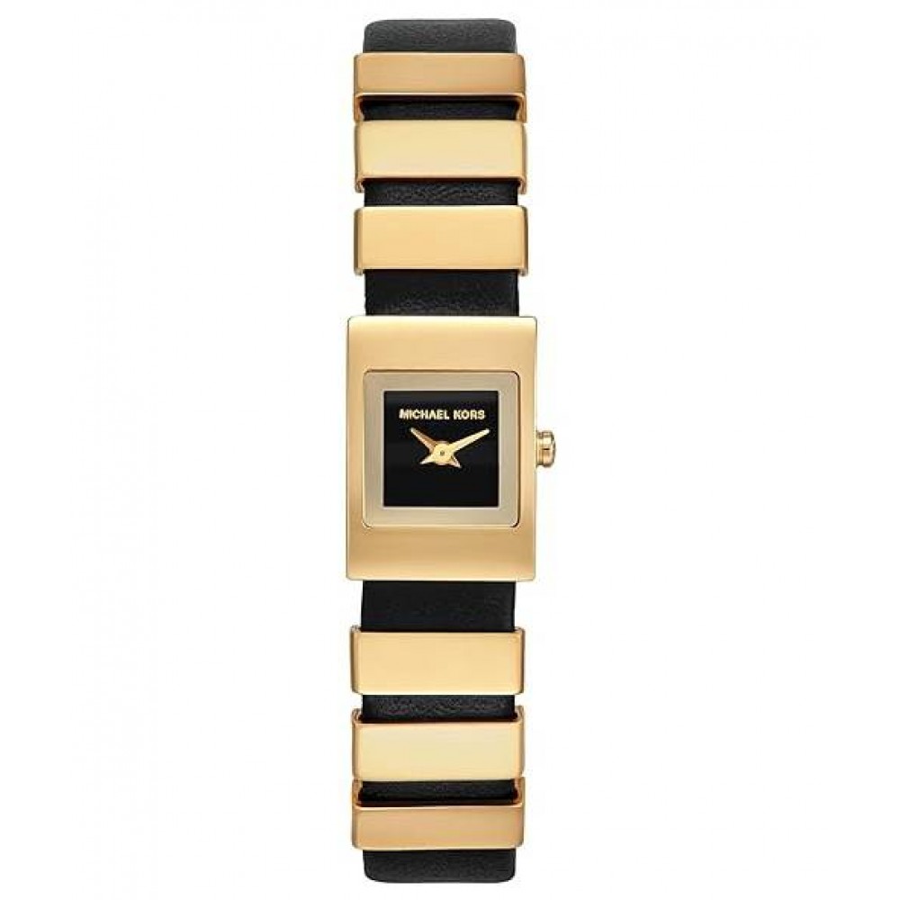 MICHAEL KORS ΡΟΛΟΙ DARRINGTON BLACK LEATHER STRAP MK4887 MICHAEL KORS ΡΟΛΟΙ DARRINGTON BLACK LEATHER STRAP MK4887