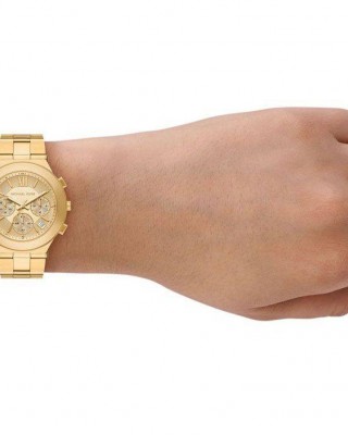 MICHAEL KORS ΡΟΛΟΙ Billie Chronograph GOLD STAINLESS STEEL MK7603