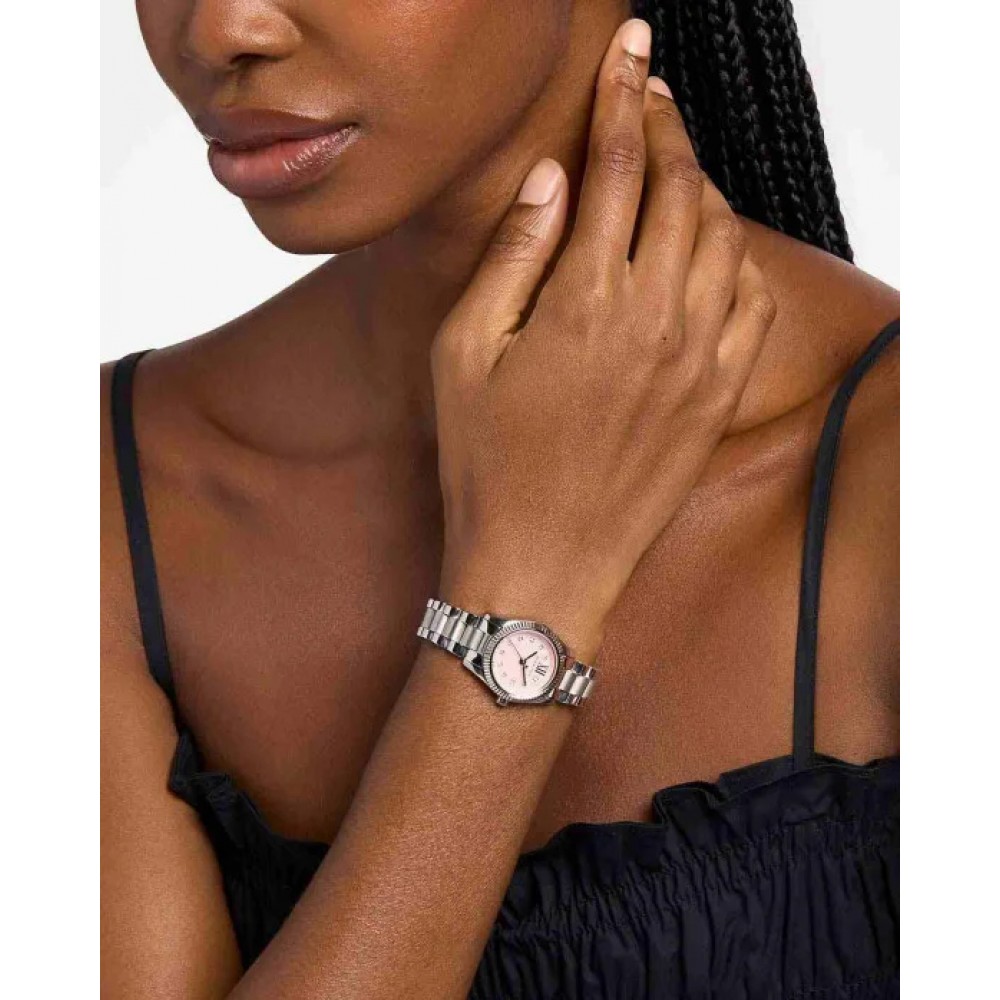 MICHAEL KORS ΡΟΛΟΙ LEXINGTON SILVER STAINLESS STEEL MK4996