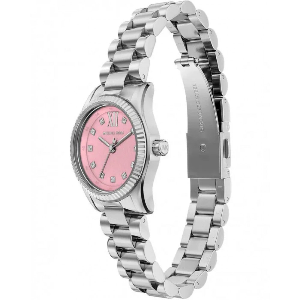 MICHAEL KORS ΡΟΛΟΙ LEXINGTON SILVER STAINLESS STEEL MK4996