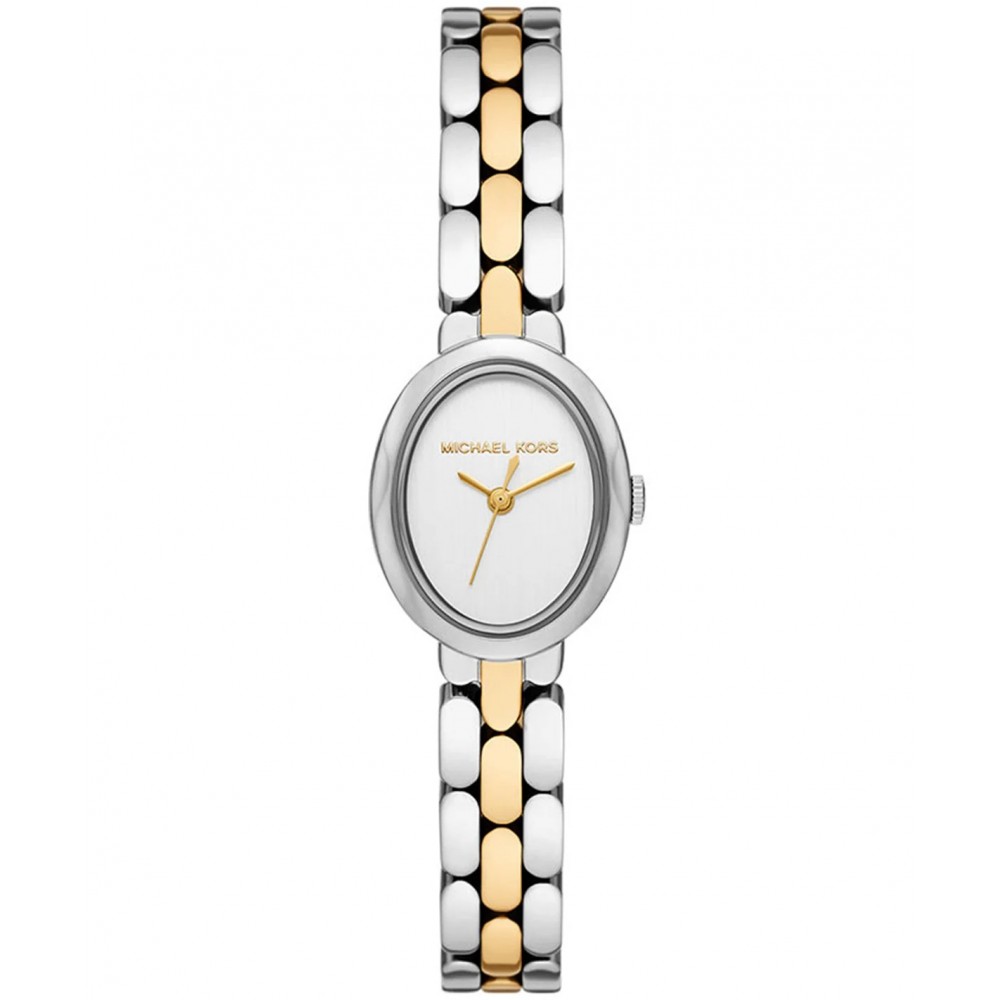 MICHAEL KORS ΡΟΛΟΙ Maude Γυναικείο Ρολόι Οβαλ Δίχρωμο Ανοξείδωτο Ατσάλι μπρασελέ MK4956