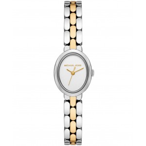 MICHAEL KORS ΡΟΛΟΙ Maude Γυναικείο Ρολόι Οβαλ Δίχρωμο Ανοξείδωτο Ατσάλι μπρασελέ MK4956