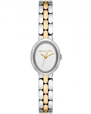 MICHAEL KORS ΡΟΛΟΙ Maude Γυναικείο Ρολόι Οβαλ Δίχρωμο Ανοξείδωτο Ατσάλι μπρασελέ MK4956