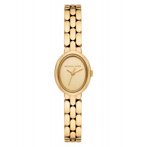 MICHAEL KORS ΡΟΛΟΙ Maude Oval GOLD STAINLESS STEEL MK4955