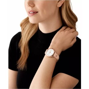 MICHAEL KORS ΡΟΛΟΙ Runway Slim Nude Leather Strap MK7545 MICHAEL KORS ΡΟΛΟΙ Runway Slim Nude Leather Strap MK7545