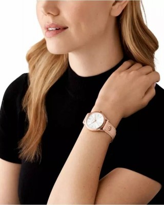 MICHAEL KORS ΡΟΛΟΙ Runway Slim Nude Leather Strap MK7545