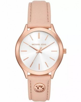 MICHAEL KORS ΡΟΛΟΙ Runway Slim Nude Leather Strap MK7545