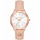 MICHAEL KORS ΡΟΛΟΙ Runway Slim Nude Leather Strap MK7545 MICHAEL KORS ΡΟΛΟΙ Runway Slim Nude Leather Strap MK7545